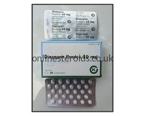 BUY DIAZEPAM 10MG X 30 TABS (valium) by Prodes/Kern Pharma