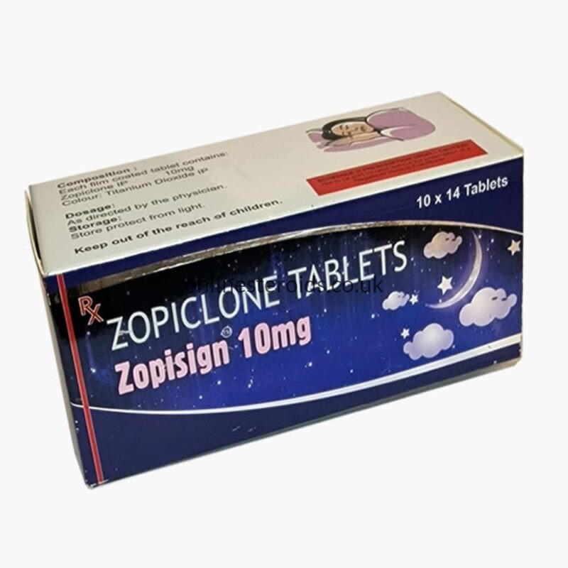 BUY ZOPICLONE 10MG X 28 TABS BY HAB PHARMA ZOPISIGN 10MG