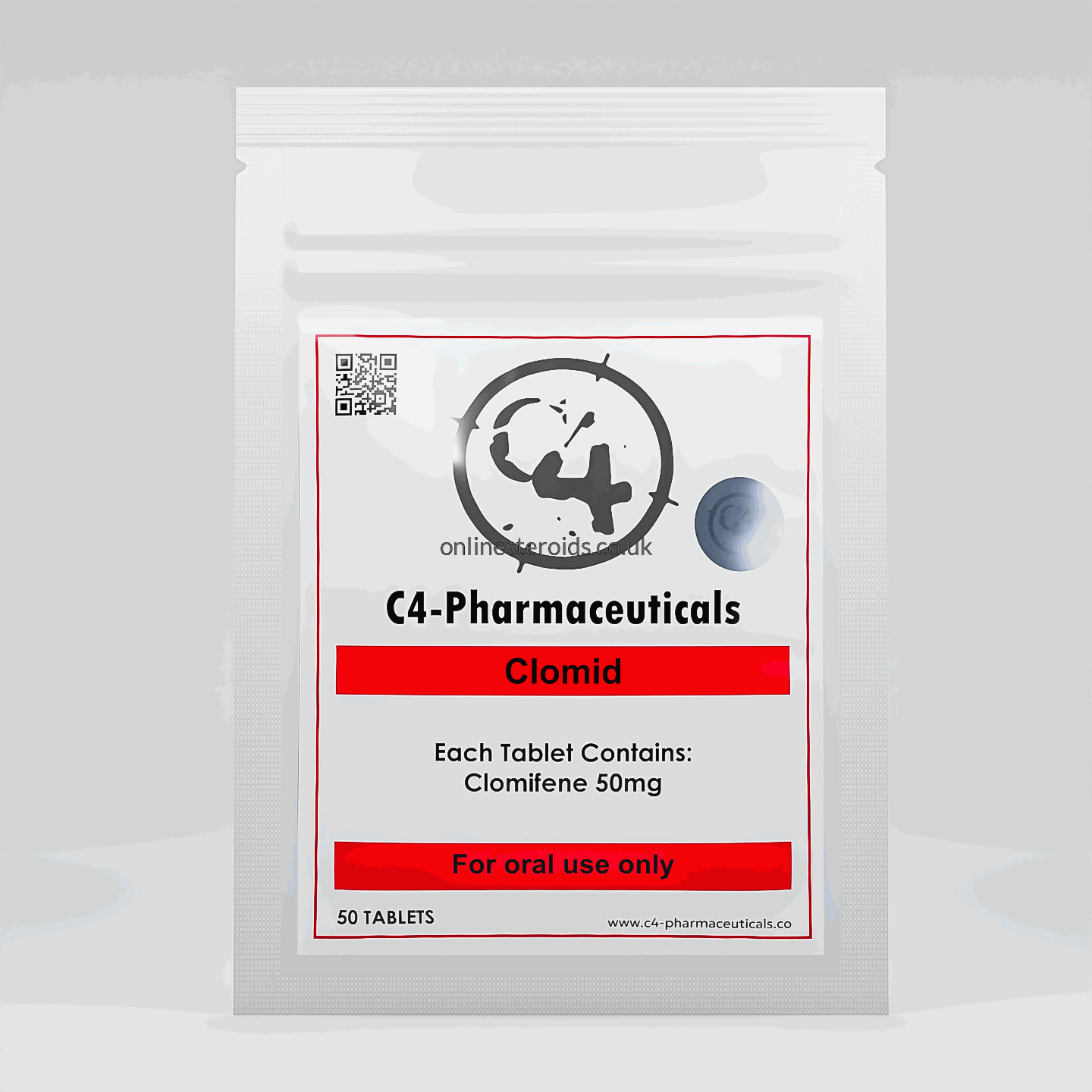 Clomid 50mg x 50 tabs - C4 Pharma Clomid 50mg x 50 tabs - C4 Pharma